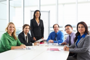 professionals having a meeting